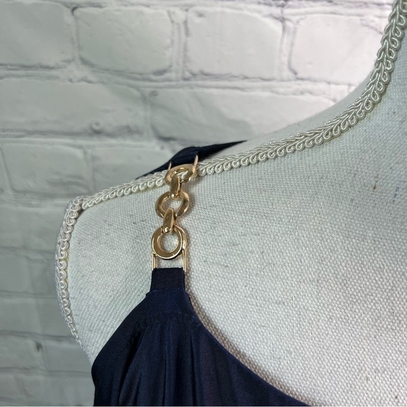 XSCAPE Off The Shoulder Blue Ombré Dress 12 - Picture 2 of 8